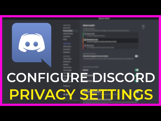 Discord Tutorials - It is your responsibility to know your privacy settings  