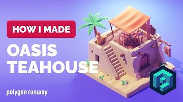 Isometric Desert Building in Blender 3.2 - 3D Modeling Process | Polygon Runway