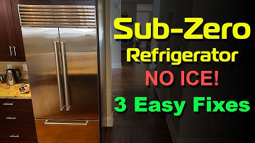 No Ice! Flashing Ice Cube on Sub-Zero Fridge - 3 Easy Fixes