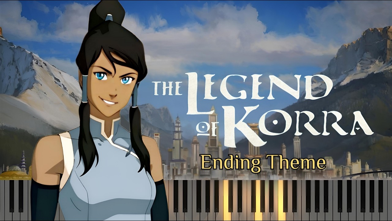 The Legend of Korra - Ending Theme (Piano tutorial)