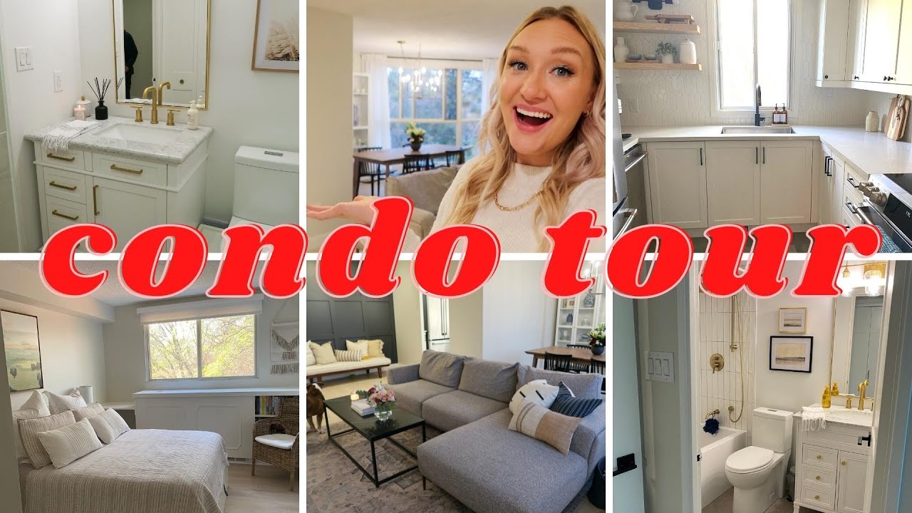 CONDO TOUR UPDATED AND DECORATED + BIG NEWS!! | MODERN FARMHOUSE DECOR | APARTMENT TOUR 2021