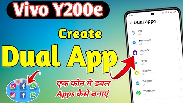 How To Create Dual App in Vivo Y200e, How To Create Clone App in Vivo Y200e/ dual app settings