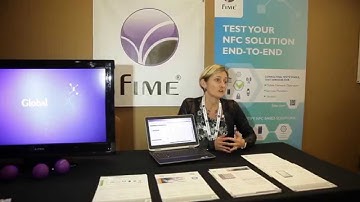 Stephanie El Rhomri at FIME introduces its Global Device test tool for NFC and TEE devices