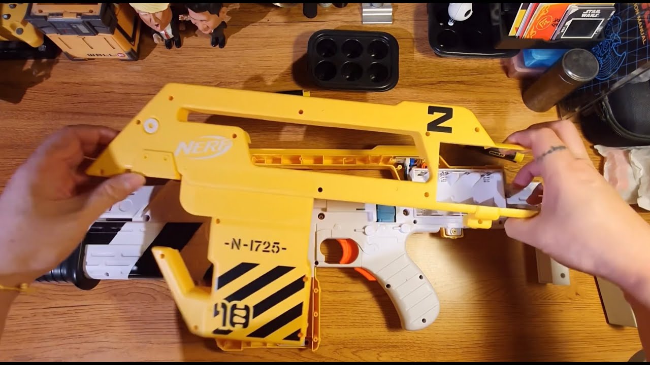 NERF - ALIENS USMC M41A PULSE RIFLE ULTIMATE MOD - Part.1 - YouTube