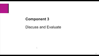 BTEC Bitesize- Component 3: Discuss and Evaluate - BTEC Tech Award (2022) Enterprise