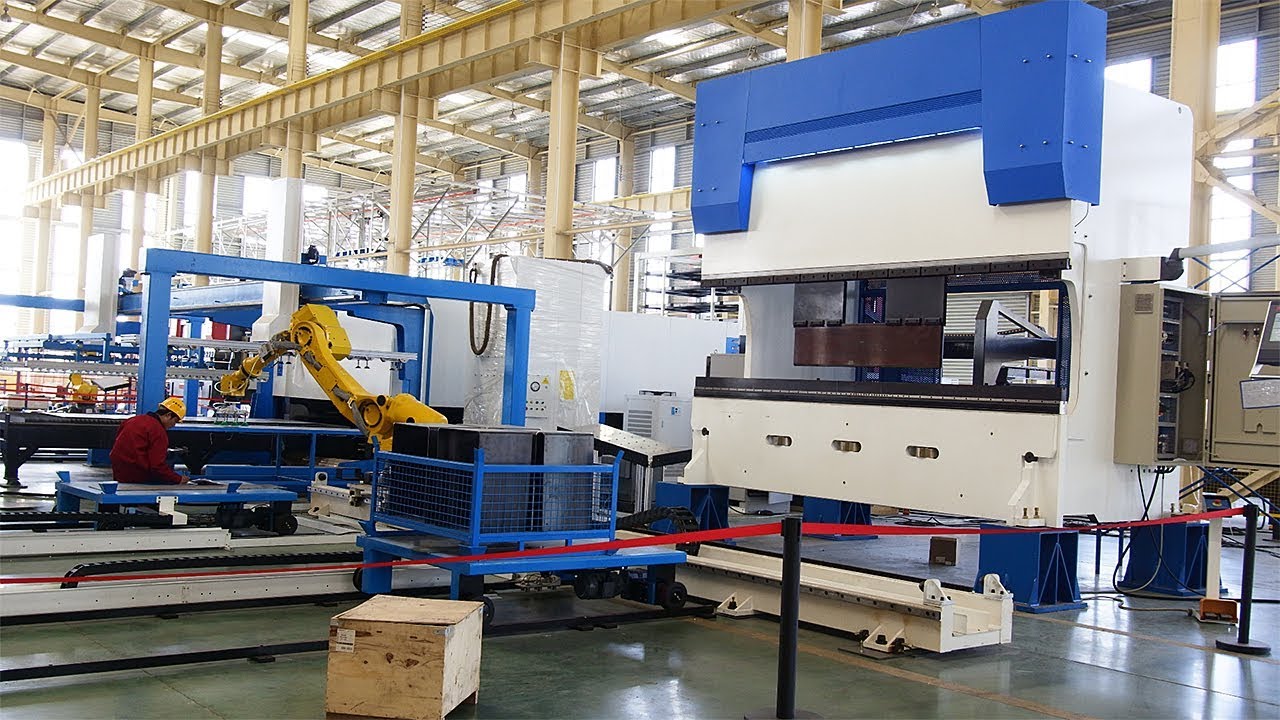 Sheet Metal Flexible Production Line press brake, fiber laser cutter