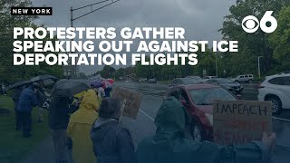 Capital Region residents protest ICE-contracted deportation flights