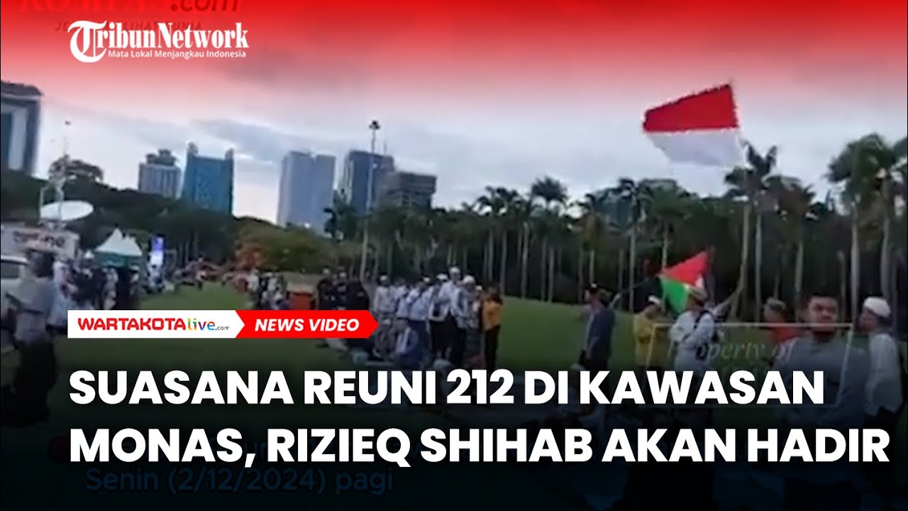 Reuni Akbar 212 Dimulai Dini Hari, Kehadiran Prabowo & Rizieq Shihab Dinanti