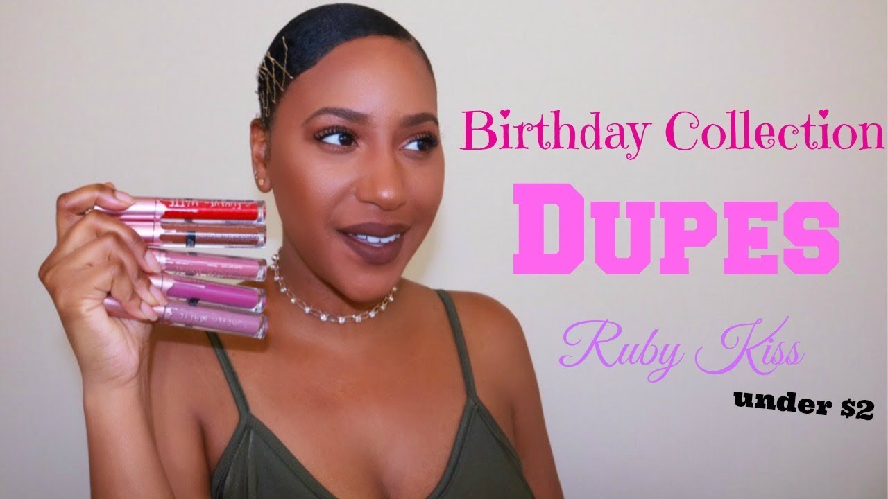 KYLIE JENNER Birthday Collection Mini Kit Matte Liquid Lipsticks Dupes|Under $2