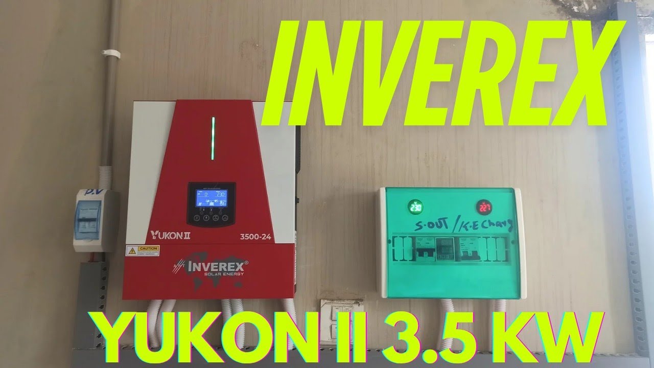 Inverex Yukon ll 3.5 kw 24v  solar inverter with 615 watt longi Himo7 Panels in Naya nazimabad