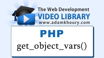 PHP Tutorial - get_object_vars() Function
