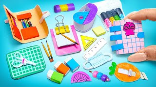 Tiny Treasures Galore  DIY 15+ Miniature School Supplies Magic ✏✂