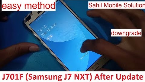 Samsung J7 NXT J701F Touch Not Working After Update Oreo 8.1.0 and pie 9.0 Solution By full Flashing