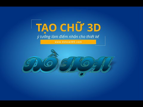 Video Làm chữ 3D Trong CorelDRAW - youtube