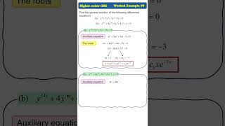 Higher-order ODE: Worked Example 8 #higherorderlineardifferentialequation