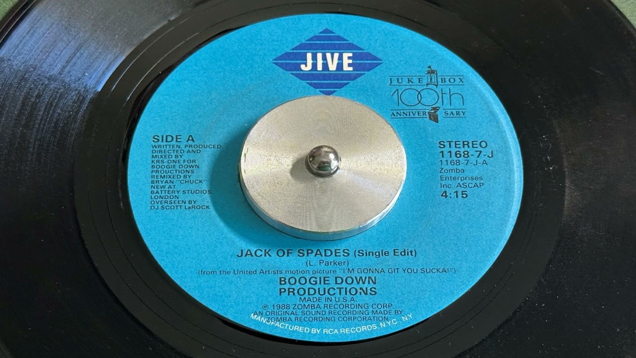 Boogie Down Productions – Jack Of Spades - Jive Records 1988 KRS-One Hip Hop Scott La-Rock D-Nice