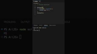 Function Expression in JavaScript | JavaScript tutorial #javascript #coding #shorts