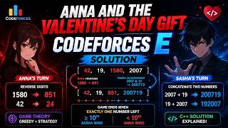 Codeforces 925(div 3) — E. Anna and the Valentine’s Day Gift | Game Theory Explained