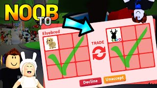 Trading Race On NEW Account! Roblox Adopt Me
