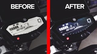 Change the Color of Your Motorcycle Display || Dark Mode [LCD FLIP KIT]