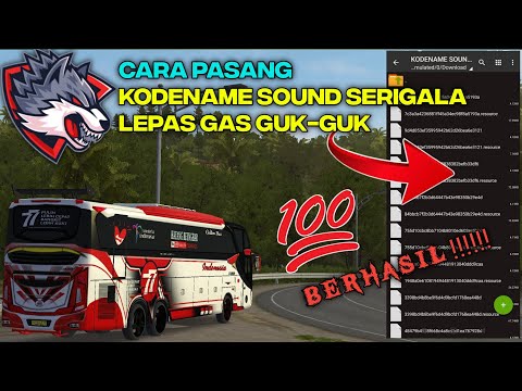 How to install the Codename SOUND WOLF RELEASE THE GAS GUK GUK ‼️ INSYAALLOH SUCCESSFUL !! Bussid...