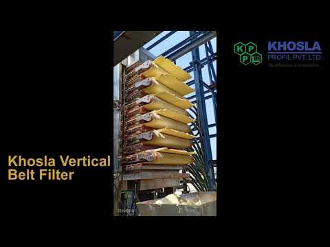Khosla Vertical Belt Filter - video from Khosla Profil