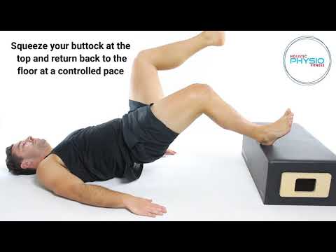 Hamstring bridge Single leg on box (Strength)