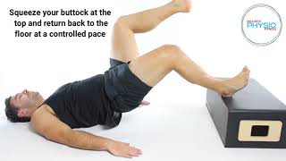 Hamstring bridge Single leg on box (Strength) Profile