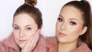 Lazy Girl Glam Makeup and Hair Tutorial | JUSTINE JUZ