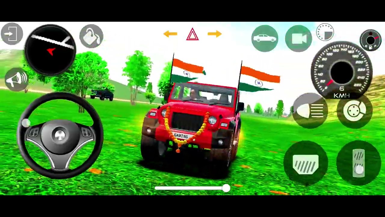 Modified Mahindra thar 😈Indian game 😈stunts video 😈gaming video 