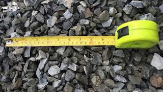 Powerscreen Chieftain 2200 3 deck screening blasted limestone in Ireland