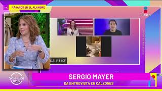 Sergio Mayer En Calzones En Entrevista Con Ana María Alvarado Sale El Sol