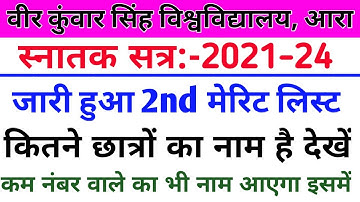Vksu 2nd Merit List 2021 | 2nd Merit List  का Cut-off बहुत कम होगा | देखिए कितने छात्रों का नाम होगा