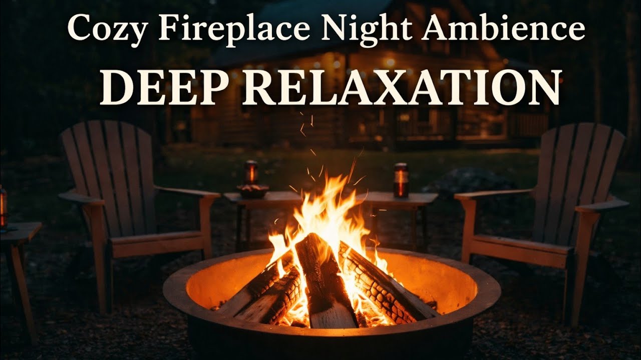 Cozy Winter Fireplace ASMR ❄️ Fall Asleep Fast | Rustic Cabin Fire Sounds for Deep Sleep