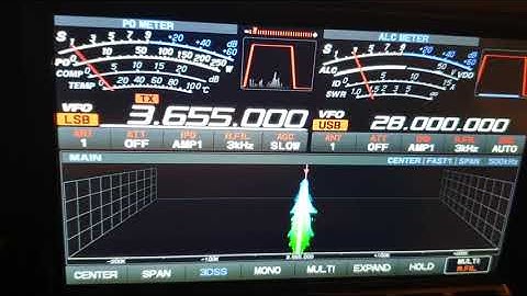 Yaesu FTDX101MP VC tune noise advantage on 80m tonight on the Fire Up the Wire Net...