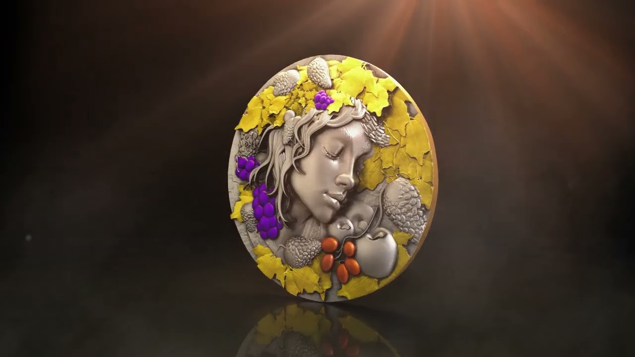 2025 Cameroon Goddess Sif Norse Blessing 2 oz Silver coin mintage of 199