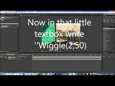 Shake/wiggle effect in After Effects CS6 Tutorial