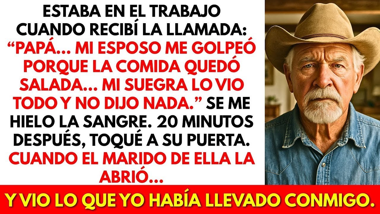 Mi yerno golpeó a mi hija por la comida salada  Su suegra se quedó callada  Entonces yo fui