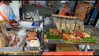 Food in Lumpinee park area in Bangkok Thailand
