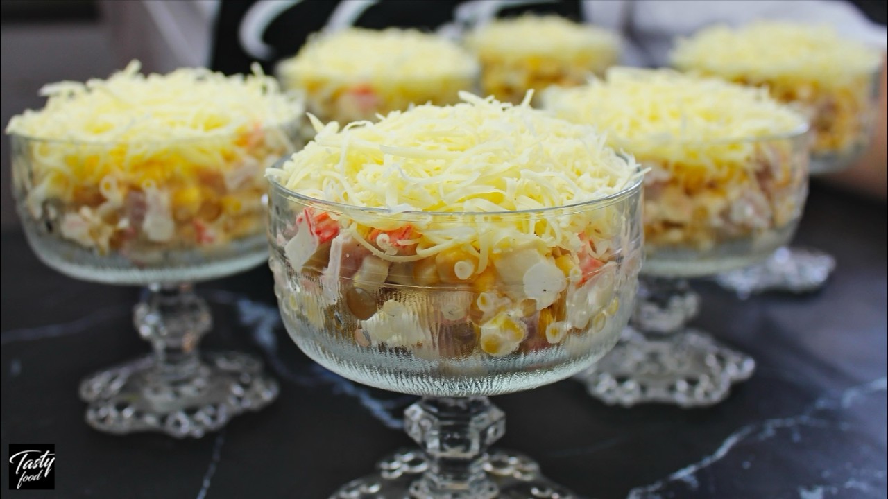 Просто Лучший Салат с Крабовыми Палочками!