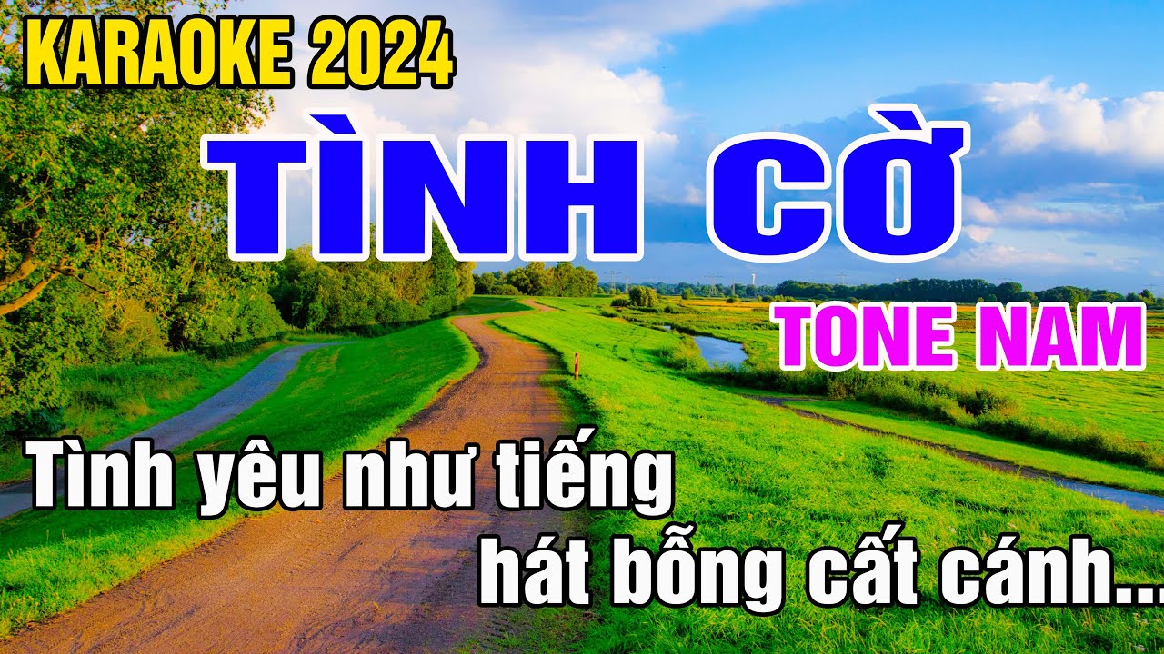 Karaoke Tình Cờ Tone Nam Nhạc Sống gia huy beat