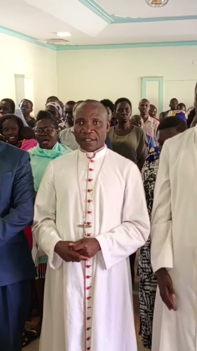 Bishop of Soroti Diocese in Uganda singing