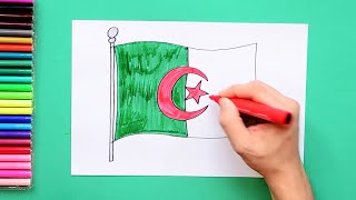 How to draw the National Flag of Algeria