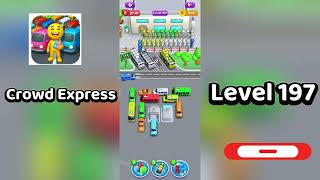 Crowd Express Level 197 Walkthrough 🚶‍♂️🧠 | Step-by-Step Guide | SolutionGuruji