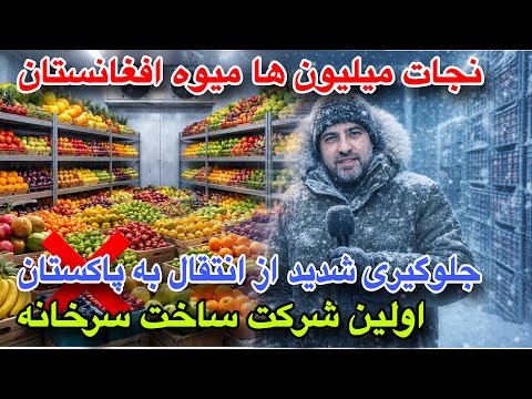 افتخار دیگر افغانستان ساخت سرد خانه مجهز و معیاری نگهداری از تمام میوه های افغانستان