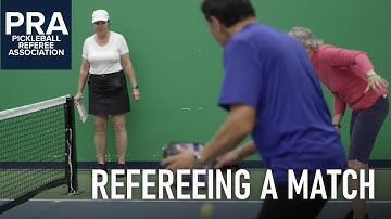 Refereeing a Pickleball Match