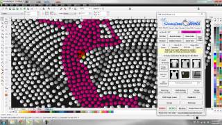Famous TRW Stone Wizard Tutorial 83 Add your Logo Button Corel Draw Rhinestone Macro Profile