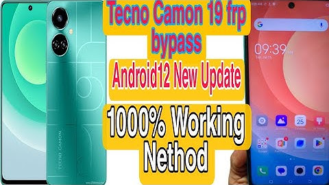 Tecno Camon 19 FRP Bypass Without Pc | All Tecno Android 12 FRP Unlock