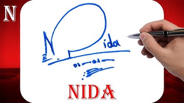 Nida Name Signature Style | N Signature Style | Signature Style of My Name Nida
