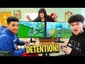 16 Year Old Little Brother 1v1's BEST Fortnite Player in School Detention